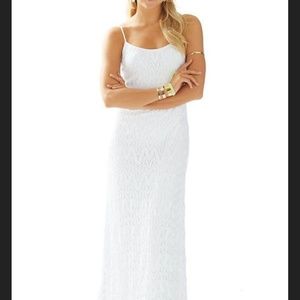 NWT Lilly Pulitzer white lace maxi dress Avalon XS